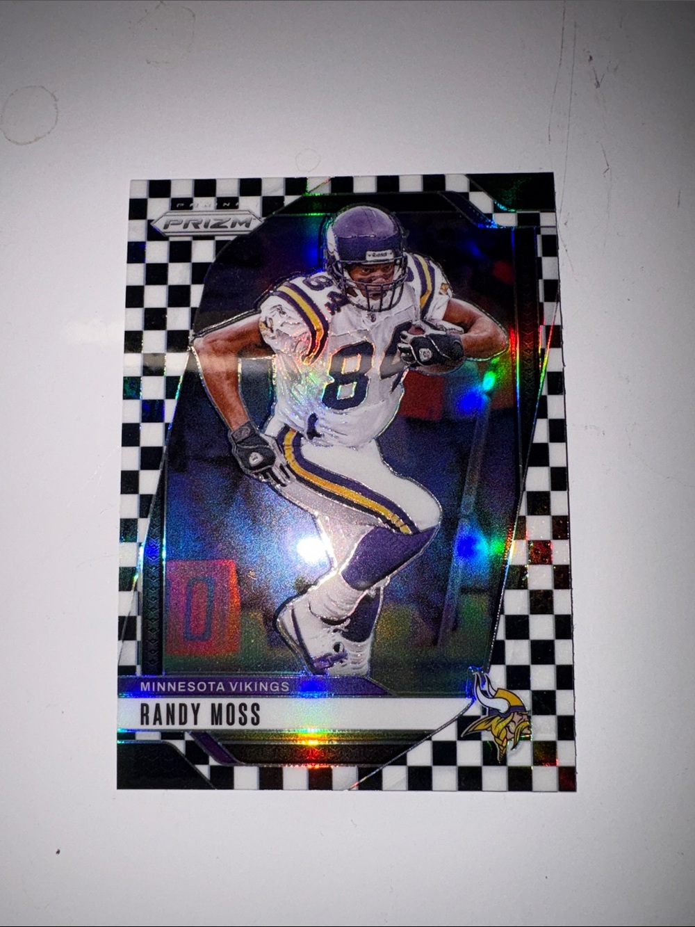 Panini Minnesota Vikings Randy Moss Holographic Card - Purple White Black